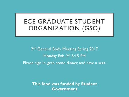 ECE Graduate Student Organization (GSO)