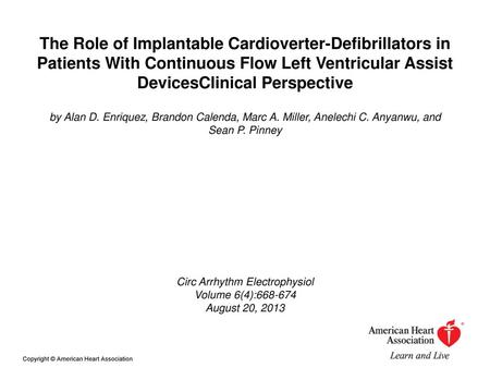 Circ Arrhythm Electrophysiol