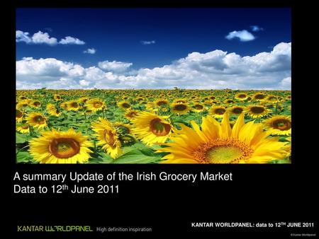 A summary Update of the Irish Grocery Market Data to 12th June 2011