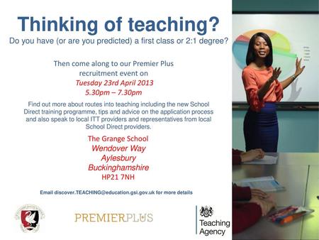 Then come along to our Premier Plus recruitment event on