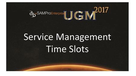 Service Management Time Slots