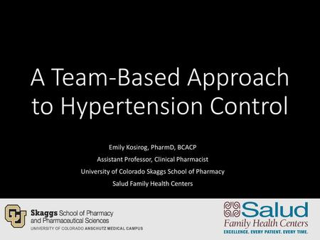 A Team-Based Approach to Hypertension Control