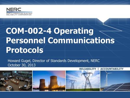 COM Operating Personnel Communications Protocols