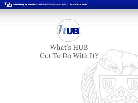 What’s HUB Got To Do With It?