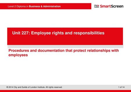 Procedures and documentation that protect relationships with employees