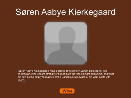 Søren Aabye Kierkegaard