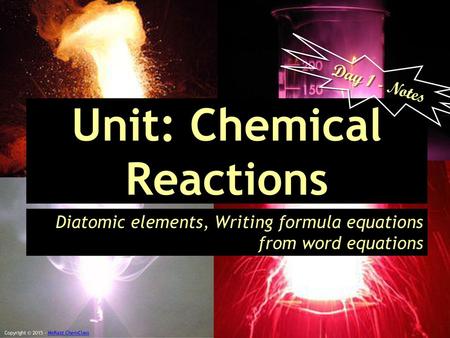 Unit: Chemical Reactions