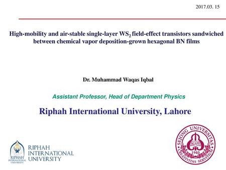 Riphah International University, Lahore