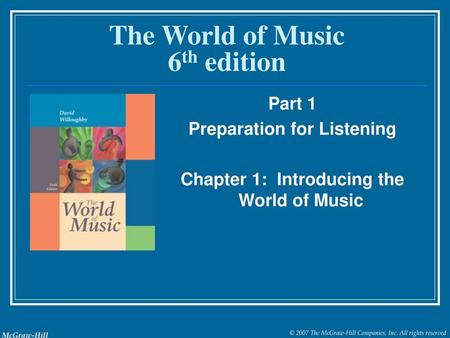 The World of Music 6th edition