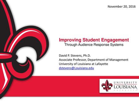 Improving Student Engagement Through Audience Response Systems