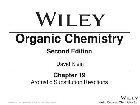 Aromatic Substitution Reactions