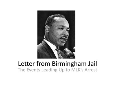 Letter from Birmingham Jail