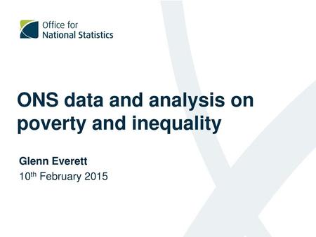 ONS data and analysis on poverty and inequality