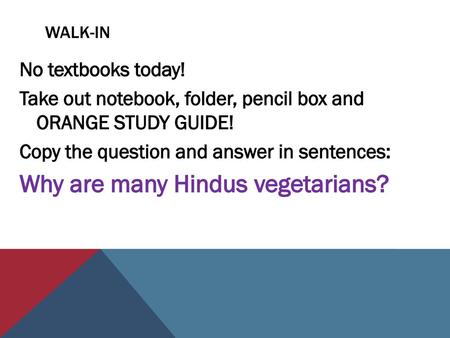 Why are many Hindus vegetarians?