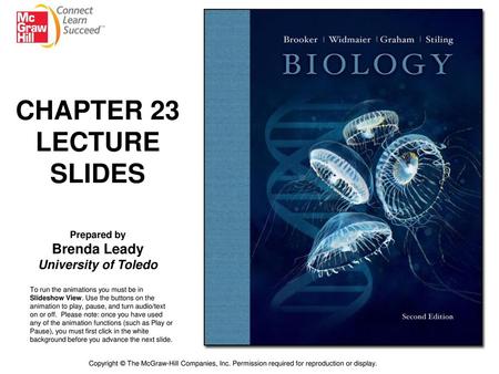 CHAPTER 23 LECTURE SLIDES