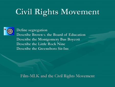 Film-MLK and the Civil Rights Movement