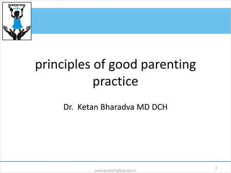 principles of good parenting practice