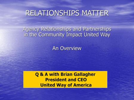 Q & A with Brian Gallagher