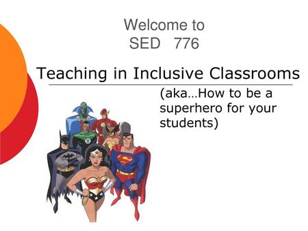 Teaching in Inclusive Classrooms