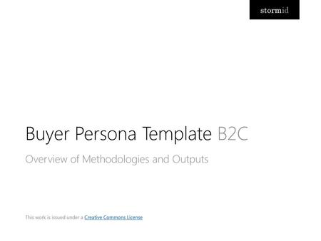 Buyer Persona Template B2C