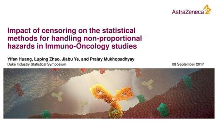 Impact of censoring on the statistical methods for handling non-proportional hazards in Immuno-Oncology studies Yifan Huang, Luping Zhao, Jiabu Ye, and.