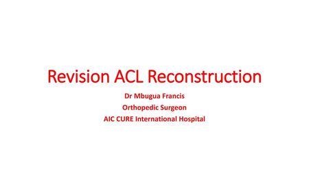 Revision ACL Reconstruction