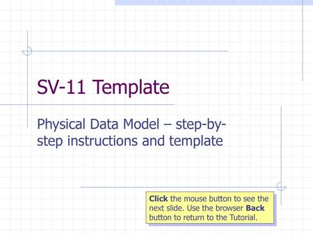 Physical Data Model – step-by-step instructions and template