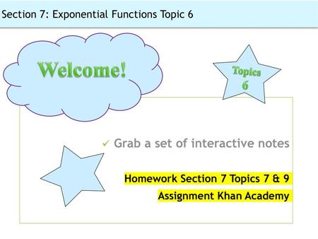 Welcome! Grab a set of interactive notes