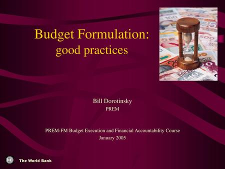 Budget Formulation: good practices