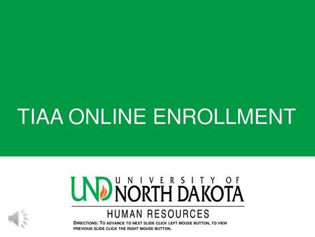 TIAA ONLINE ENROLLMENT