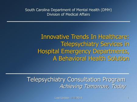 Telepsychiatry Consultation Program Achieving Tomorrow, Today