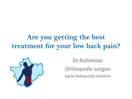 Are you getting the best treatment for your low back pain?