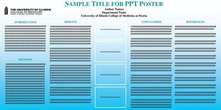 SAMPLE TITLE FOR PPT POSTER