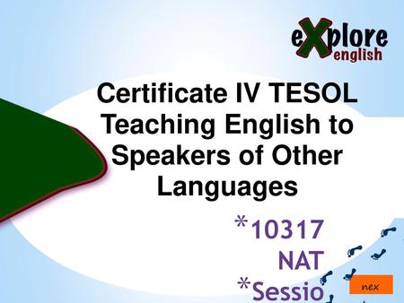 Teaching English to Speakers of Other Languages