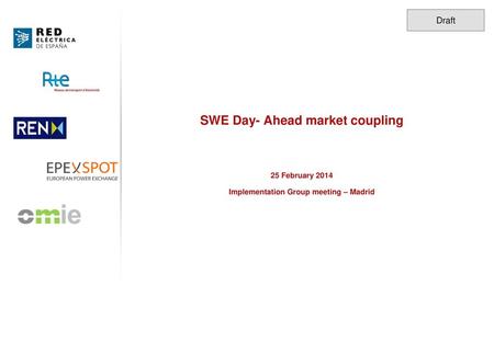 SWE Day- Ahead market coupling