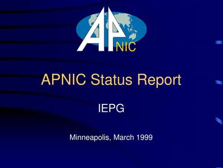 IEPG Minneapolis, March 1999