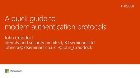 A quick guide to modern authentication protocols