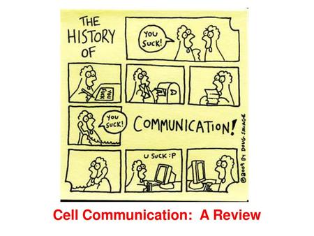 Cell Communication:  A Review