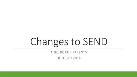 A guide for parents October 2014