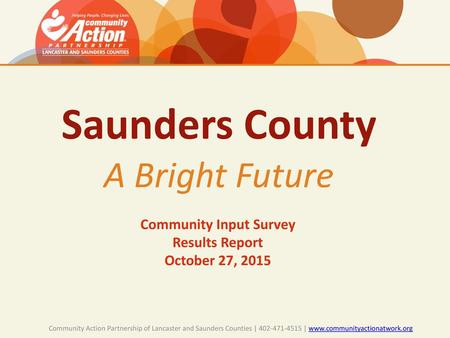 Community Input Survey Results Report