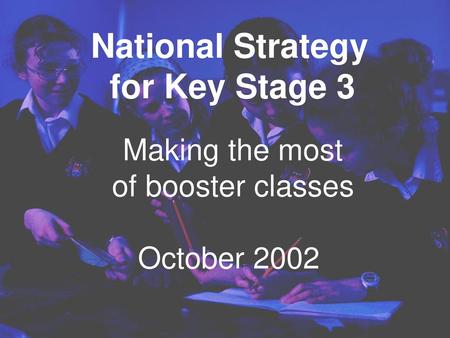 Making the most of booster classes October 2002