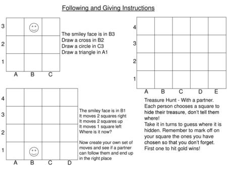 Following and Giving Instructions