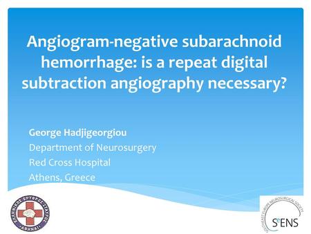 George Hadjigeorgiou Department of Neurosurgery Red Cross Hospital