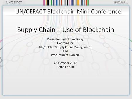 Supply Chain – Use of Blockchain