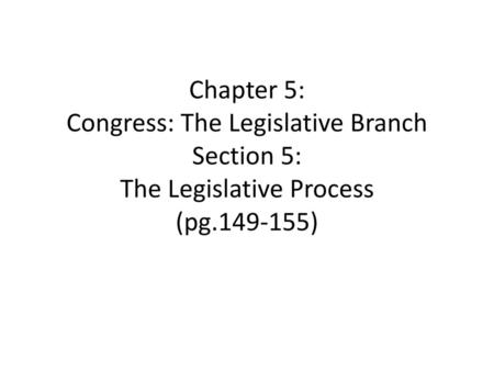 Bills in Congress Laws start out as bills introduced by members of Congress Ideas for bills come from constituents, interest groups, the president and.