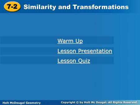 Similarity and Transformations