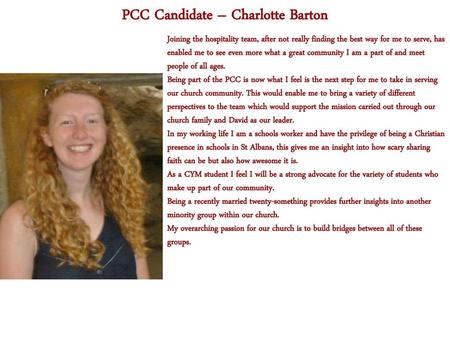 PCC Candidate – Charlotte Barton