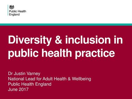 Diversity & inclusion in public health practice