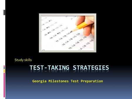 Test-Taking Strategies