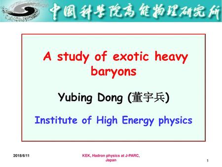 Institute of High Energy physics KEK, Hadron physics at J-PARC, Japan